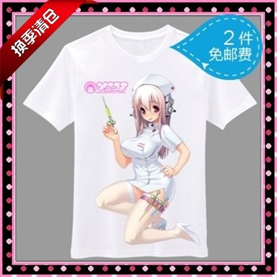 超级索尼子T恤定制护士制服 周边大幅面半袖短袖T-shirt