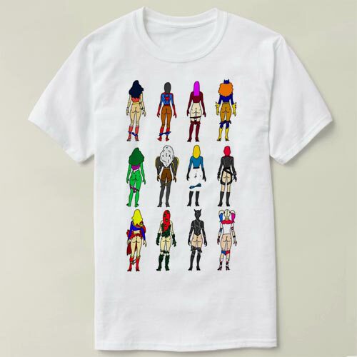 SuperheroineT-ShirtButtsDIY男
