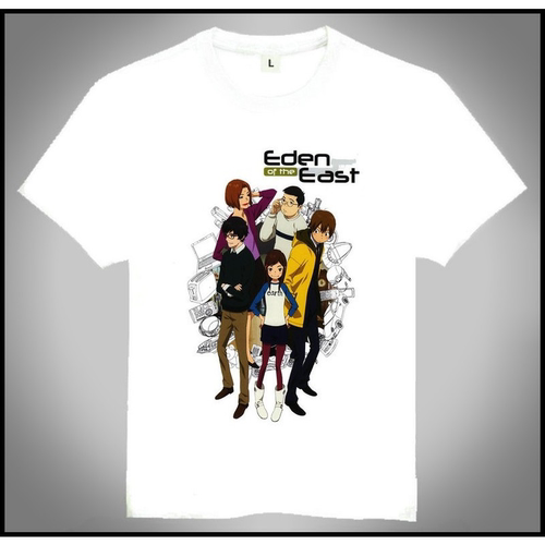 Eden of the East T-shirt 东之伊甸 T恤 白色T恤 动漫T恤 新款