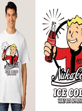 Fallout4vaultboy辐射4T-Shirt成人T恤班服定制TEE圆领衣服9