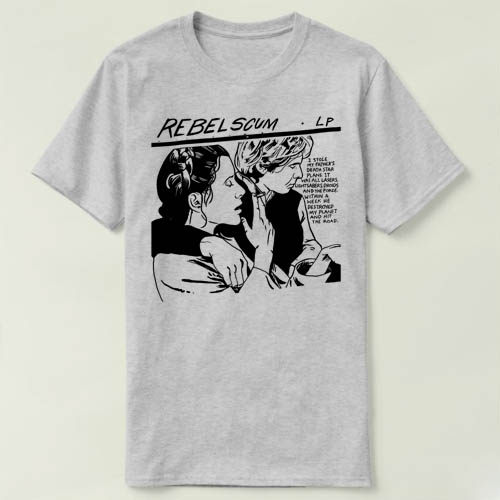 SonicYouth音速青年han-sololeiaRebelScumT-ShirtT恤 - 实物图