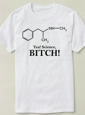 Chemistry 化学 Science Meth Chemical Structure T-Shirt T恤