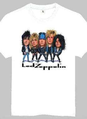 Led zeppelin T-shirt 齐柏林飞艇 T恤 欧美潮流T恤 下落的齐柏林
