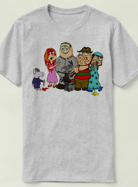 frddy jason pinhead horror 定制 DIY 衣服 短袖  T-Shirt T恤