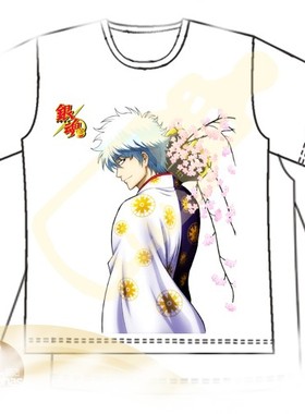漫展衣服 MOE 银魂II 坂田银时 男女动漫短袖T恤短袖T恤 19
