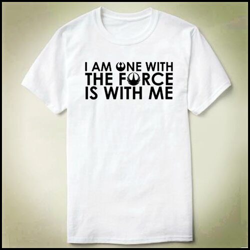 I AM ONE WITH THE FORCE,THE FORCE IS WITH ME 衣服T-Shirt T恤