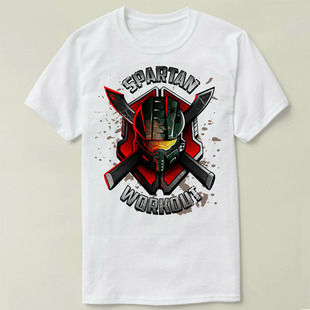 Spartan Workout HALO Chief Tee Shirt光环士官长 圆领新品T恤