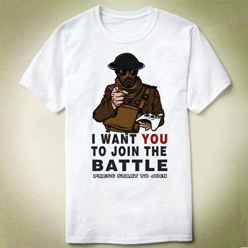JointheBattleBattlefield1战地1VIDEOGAMEShirt衣服T恤