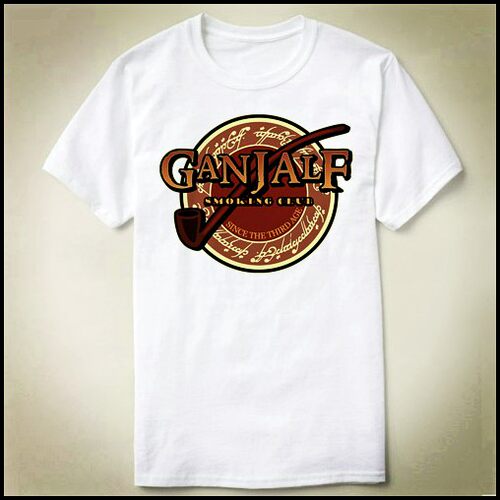 SmokingclubLordoftheRings魔戒指环王Shirt衣服上衣T恤成人