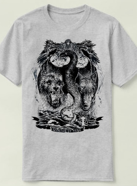 Game of Thrones 权力的游戏 winterfell 定制Tee T-Shirt T恤