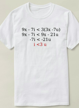 mathematics math maths Equation 数学 衣服 Tee T-Shirt T恤