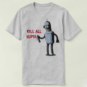 Bender Kill All Humans 成人 T-Shirt T恤