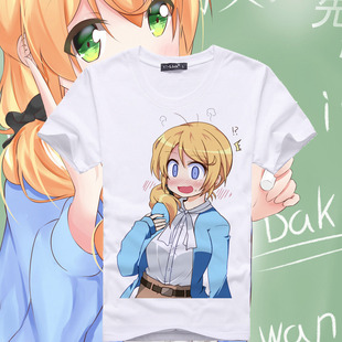 Ellen Baker艾伦老师T恤 萌化教科书英语老师周边同人 圆领衣服