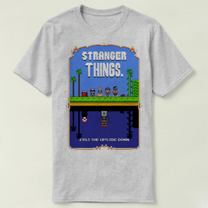 Stranger Things怪奇物语Mario Bros eleven 定制 T-Shirt T恤