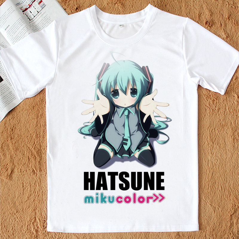 热卖 初音未来 求包养 动漫T恤 衣服A3面料 男女短袖T恤 diy