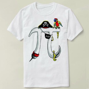 Pirate Pi Day math maths pi 数学 圆周率 π T-Shirt T恤 半袖