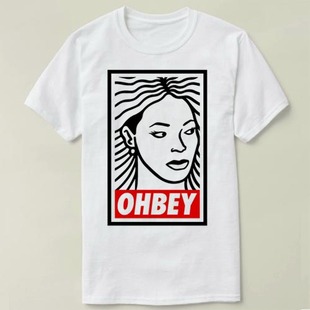 Shirt 个性 DIY Tee 定制 碧昂斯 半袖 T恤 OHBEY beyonce