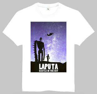 shirt Laputa the Sky 天空之城 Castle T恤 动漫潮流T恤