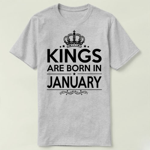 kings are born in january 生日 birthday tee t-shirt t恤 衣服