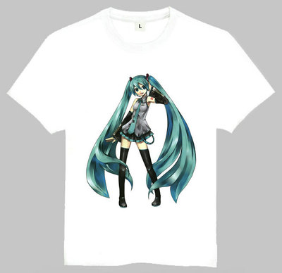 Hatsune Miku T-shirt 初音 T恤 欧美潮流T恤 动漫T恤
