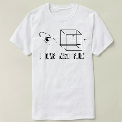 Physics 物理I give zero flux 衣服上衣Science tee T-Shirt T恤