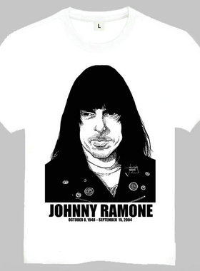 Johnny Ramone T-shirt 名人T恤 Johnny Ramone T恤 欧美潮流T恤