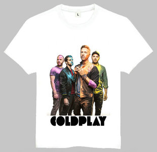 酷玩 英国摇滚乐队 shirt Coldplay T恤 欧美潮流T恤