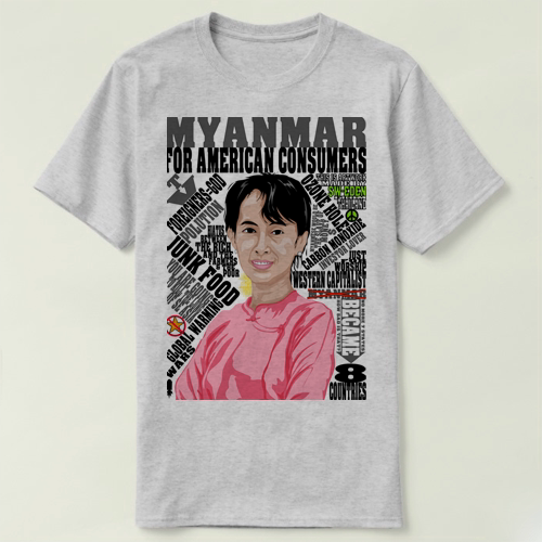 T-ShirtAungSanSuuKyiTee缅甸2男