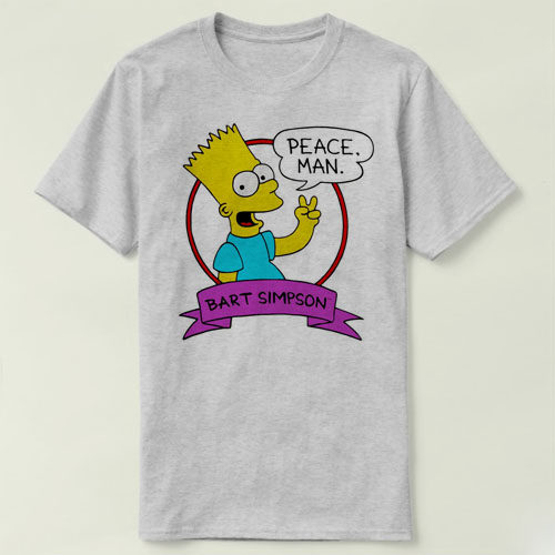 T-ShirtpeacebartmanDIYTee班男