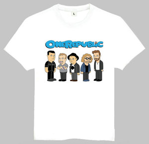 One Republic T-shirt 共和时代 T恤 欧美潮流T恤 流行摇滚乐队