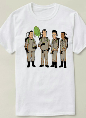 King of the Hill 一家之主ghostbuster捉鬼敢死队 T-Shirt T恤