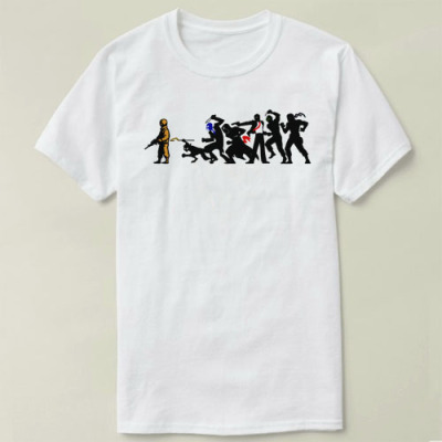 Stealth Style HITMAN 47杀手47Tee Shirt圆领半袖DIY来图上衣T恤