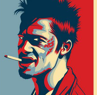 Fight Club pitt Fincher Tyler Durden 搏击俱乐部Shirt半袖T恤