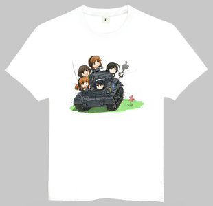 GIRLS und PANZER T-shirt 少女与战车 T恤 欧美潮流T恤 动漫T恤
