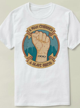 A Man Chooses A Slave Bioshock 生化奇兵video game Shirt T恤