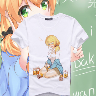 EllenBaker艾伦老师T恤日本萌化教科书英语老师动漫圆领衬衫衣服