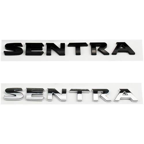 跨境供应适用于日产SENTRA 车标汽车后尾门侧翼装饰英文字母标志