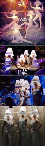 网红发光舞蹈队主播摄影气氛道具