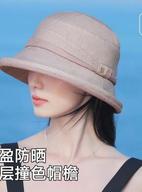 渔夫帽女士遮脸天然莱赛尔高级感