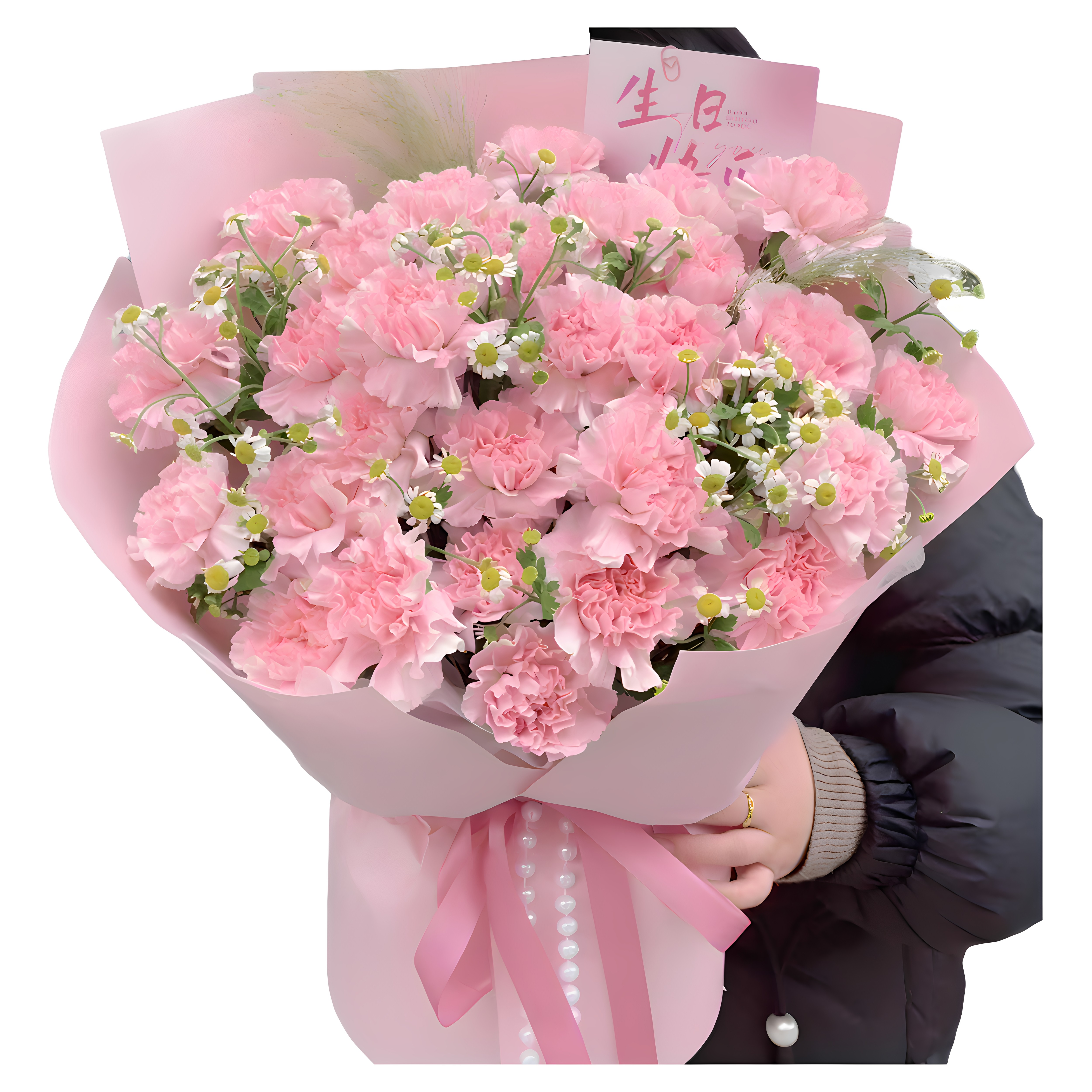 母亲生日33朵康乃馨鲜花束吉林蛟河桦甸舒兰磐石白山临江同城配送
