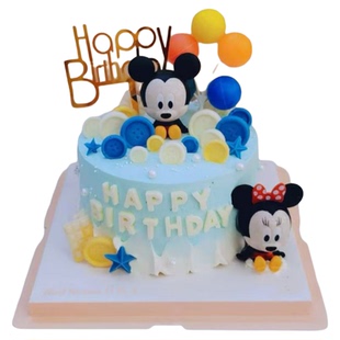 米奇儿童创意生日蛋糕吉林市长春白山城通化延边店同城配送小朋友