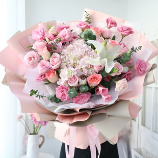 岳母生日礼物混搭鲜花束南宁柳州桂林梧州北海梧州店同城配送速递