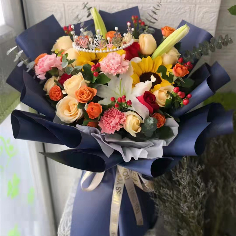父亲节11朵混搭鲜花全国同城爸爸