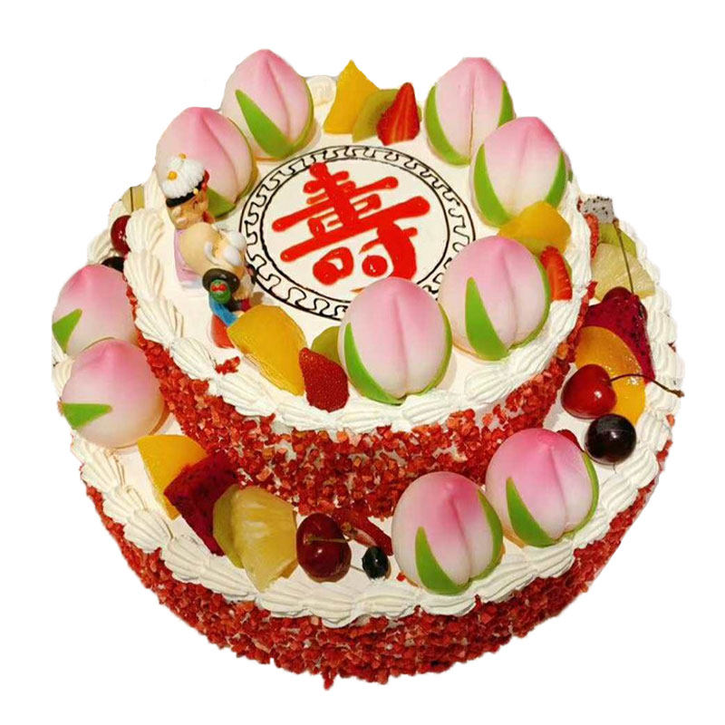 春节长辈祝寿生日蛋糕安徽合肥芜湖市蚌埠淮南马鞍山铜陵同城配送