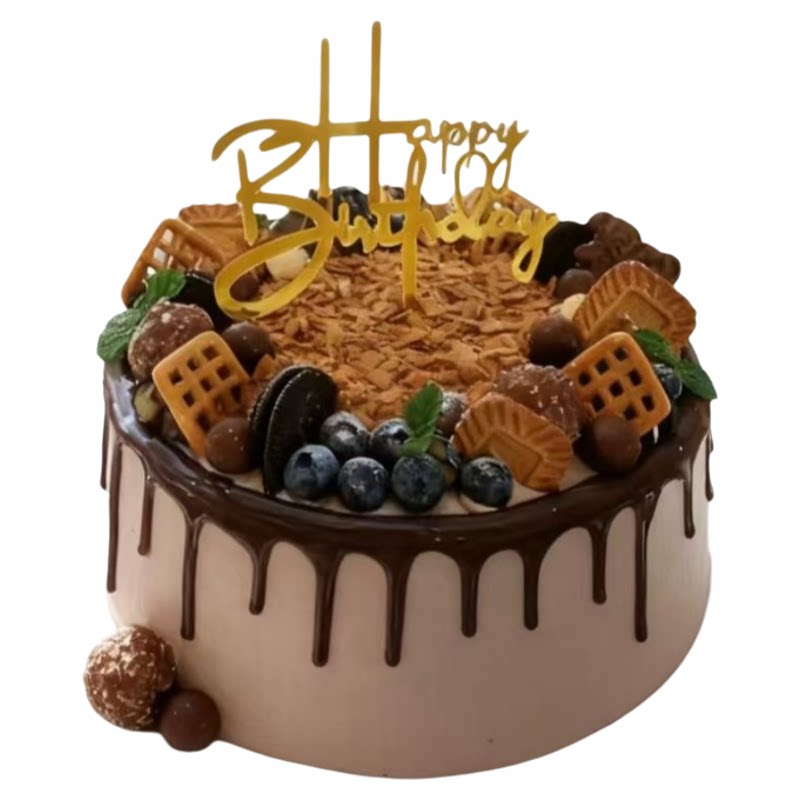 男生老公爸生日蛋糕海南海口市三亚儋州琼海文昌万宁东方同城配送