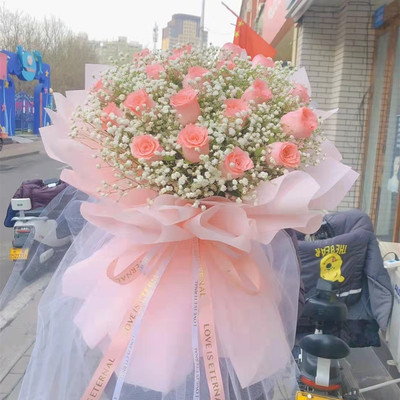 戴安娜33朵节日母亲节鲜切花阿姨