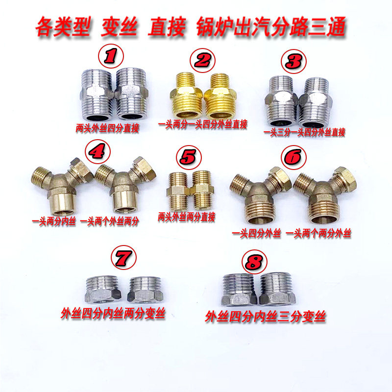 锅炉配件高温铜件三通阀门图片