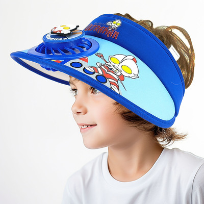 奥特曼儿童空顶风扇帽子正品
