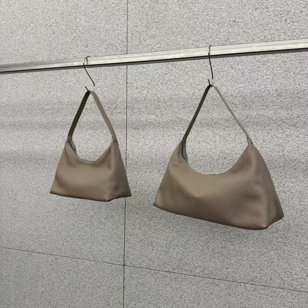 现货At the bagel韩国东大门荔枝纹意大利牛皮女包包