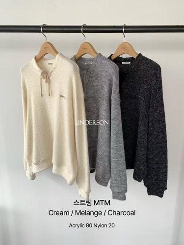 UNDERSON韩国东大门2025秋冬季新款胸口字母百搭套头针织衫